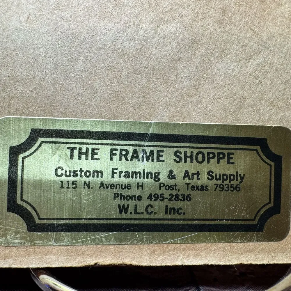 Siskiyou Pewter Belt Buckle Tribute South Plains Farmer Framed Shadow Box 1984